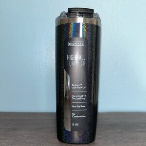 NWT brumate glitter charcoal highball